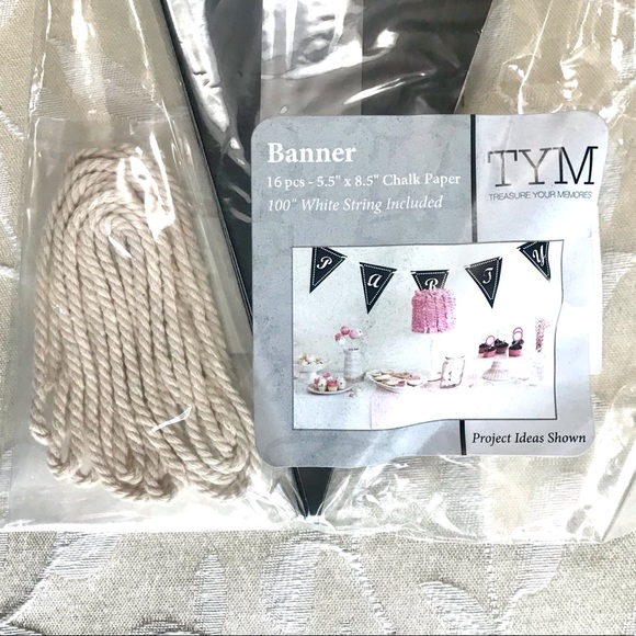 🆕Chalk Board Bunting Banner 32 pc. 2 pk. Lot - Picture 3 of 4